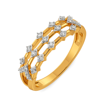 Gleam Cluster  Diamond Rings