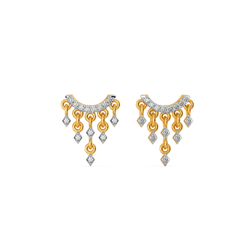 Gleam Cluster  Diamond Earrings