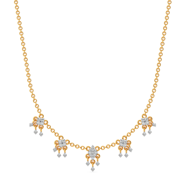 Fringe Flicker Diamond Necklaces