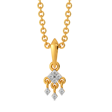 Fringe Flicker Diamond Pendants