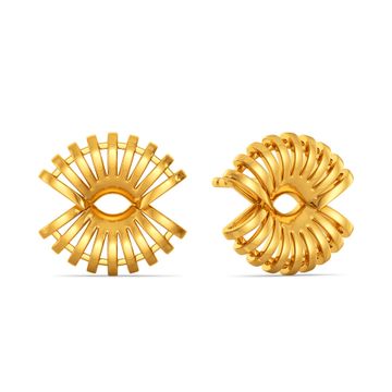 Cool Raffia Gold Earrings