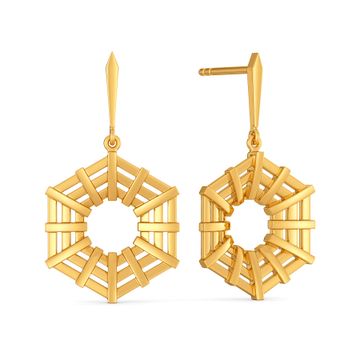 Ethically African Gold Earrings