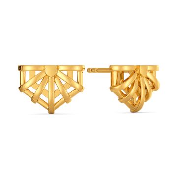 Ethically African Gold Stud Earring