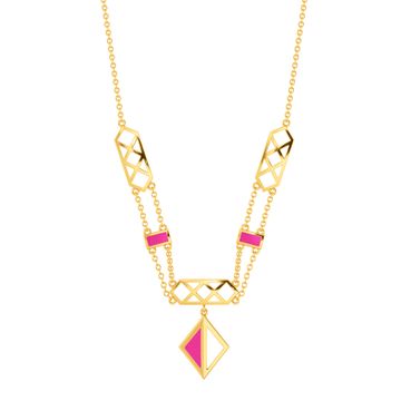 Pink Panache Gold Necklaces