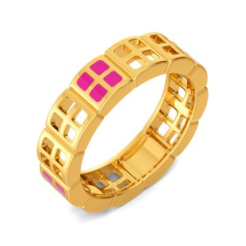 Pink Punch Gold Rings