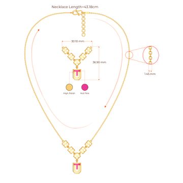 Pink Punch Gold Necklaces