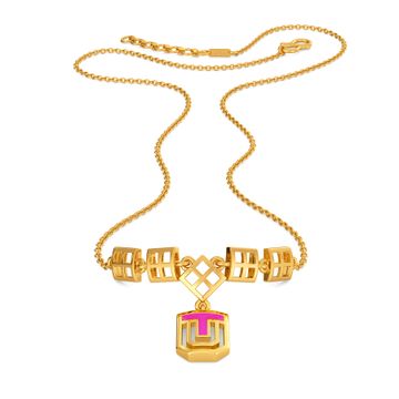 Pink Punch Gold Necklaces