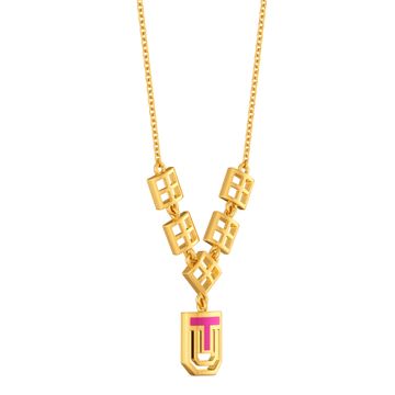 Pink Punch Gold Necklaces