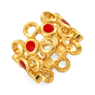 The Scarlet Sun Gold Rings