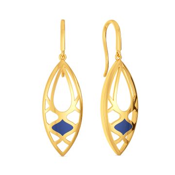 Azure Toned Gold Earrings
