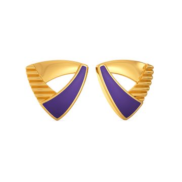 Dazzle Royale Gold Earrings
