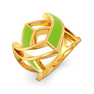 Pear to Pair Gold Rings