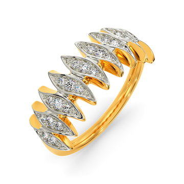 Ruffle Mania Diamond Rings