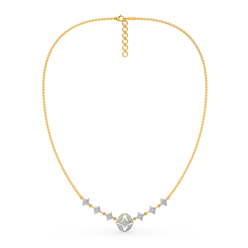 Ruffle Mood Diamond Necklaces