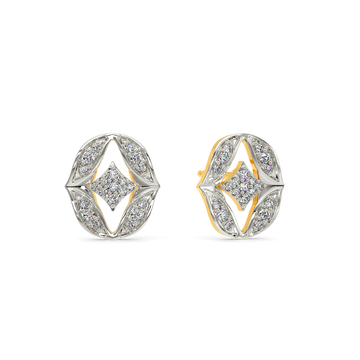 Ruffle Mood Diamond Earrings