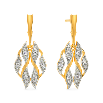 Rush O Ruffles Diamond Earrings