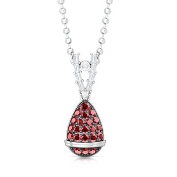 Drop Red Gorgeous Diamond Pendants
