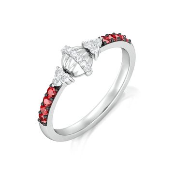 Lady in Red Diamond Rings