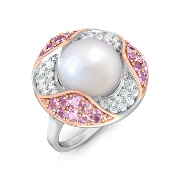 Pink Oyster Diamond Rings