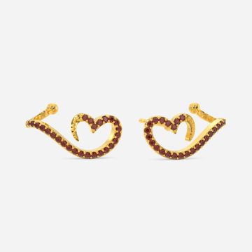 Scarlet Affection Gemstone Earrings
