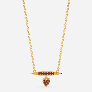 Cherry Love Gemstone Necklaces