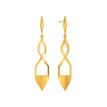 Perfectly Poised Gold Earrings
