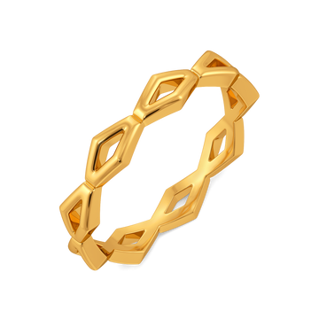 GeoMuse Gold Rings