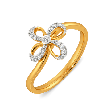 Twinkle Petal Diamond Rings