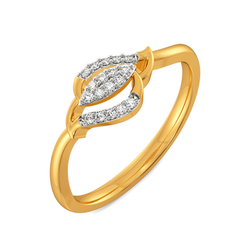 Leafshine Diamond Rings