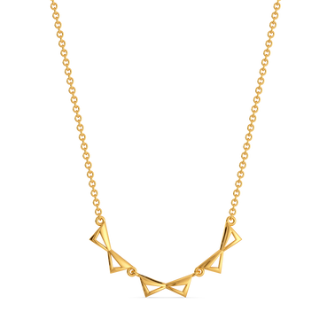 Power Pencil Play Gold Necklaces