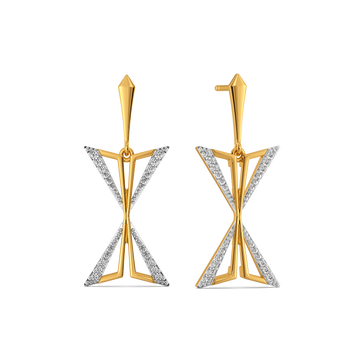 Polished yet Rebellious Diamond Earrings