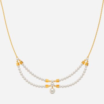 Posh Pearls Gemstone Necklaces
