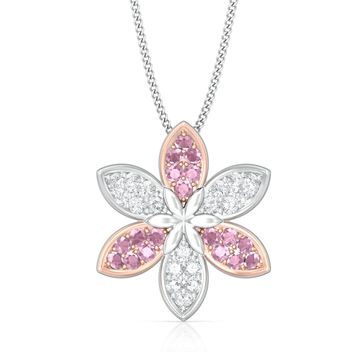 Pink Jasmine Diamond Pendants