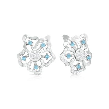 Periwinkle Blues Diamond Earrings