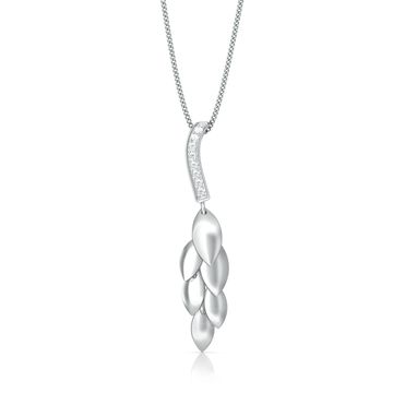 White Wisteria Diamond Pendants