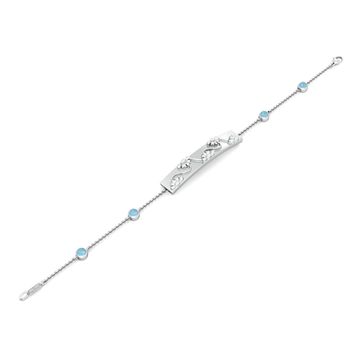 Floral Border Gemstone Bracelets