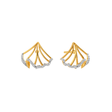 Ruffles Redefined Diamond Earrings