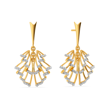 Summer Ruffles Diamond Earrings
