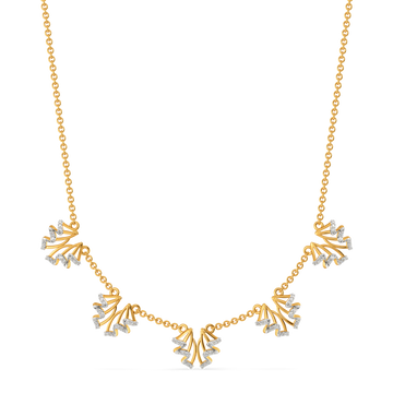 Summer Ruffles Diamond Necklaces