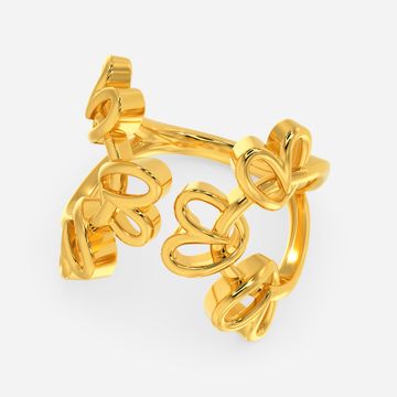 Braid O Crochet Gold Rings