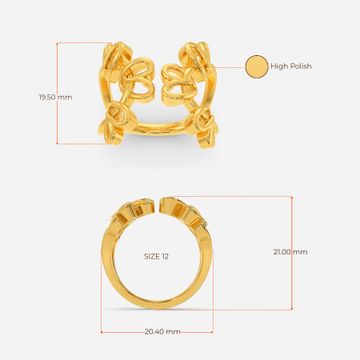 Braid O Crochet Gold Rings
