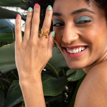 Braid O Crochet Gold Rings