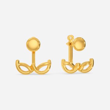 Charm O Crochet Gold Earrings