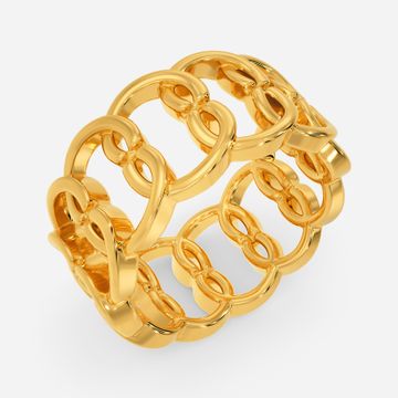 Fit to Knit Gold Rings