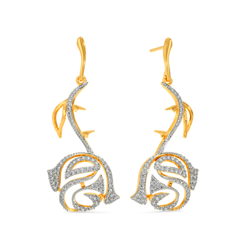 Whimsy Rosy Diamond Earrings