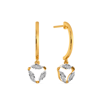 Ruffle Takeover Diamond Earrings