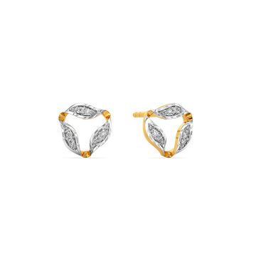 Ruffle Takeover Diamond Earrings