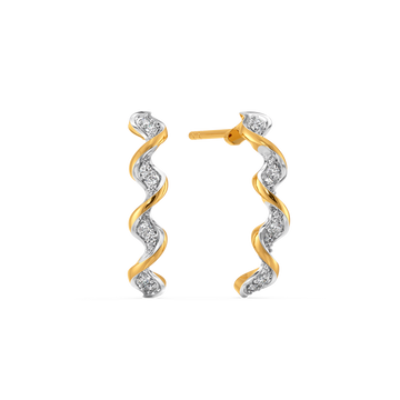 Dramatic Ruffles Diamond Earrings