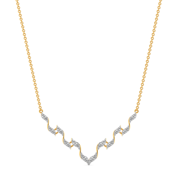 Dramatic Ruffles Diamond Necklaces