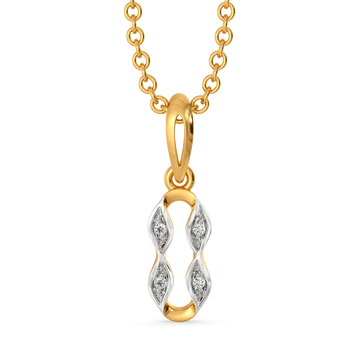 Iconically Ruffles Diamond Pendants